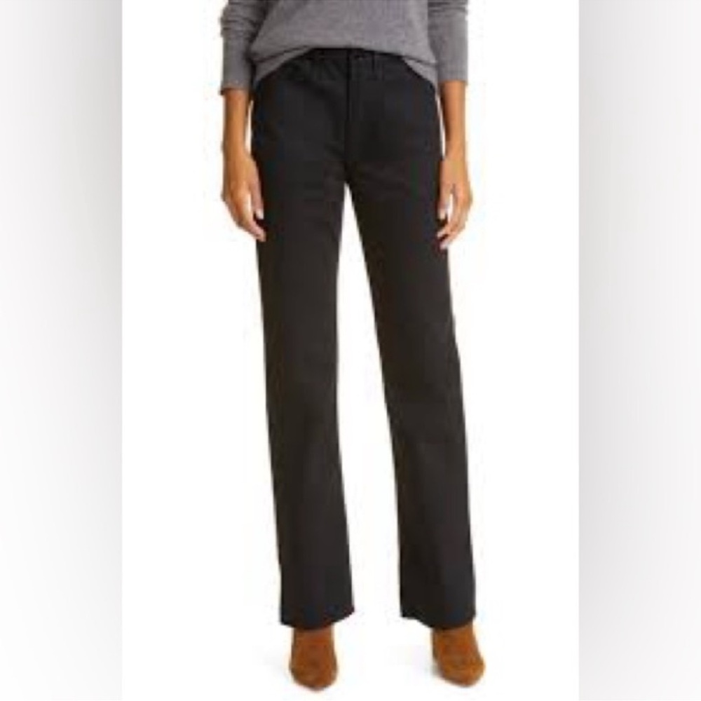 Frame LE ITALIEN HIGH WAIST FLARE JEANS IN NOIR